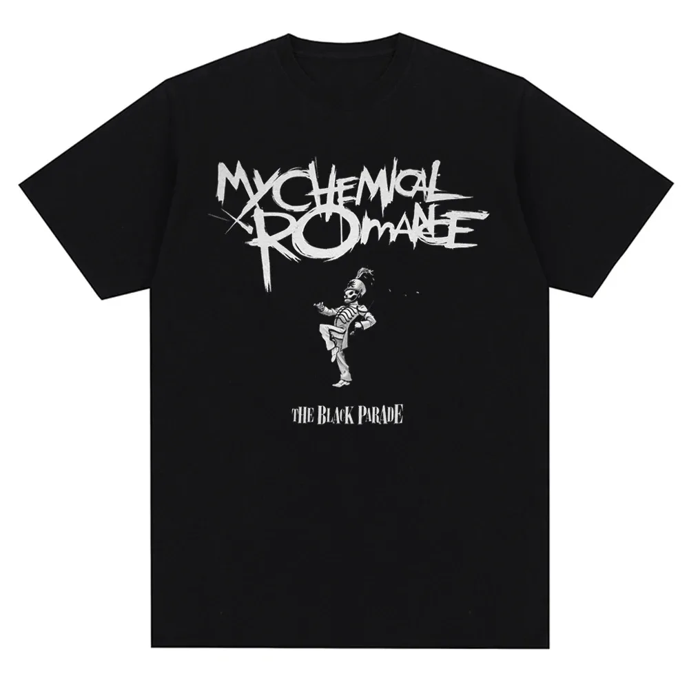 My Chemical Romance Mcr Band Men Women Cotton T-Shirt Printed T Shirt Casual Short Sleeve Tshirt Streetwear Trend Tee Tops