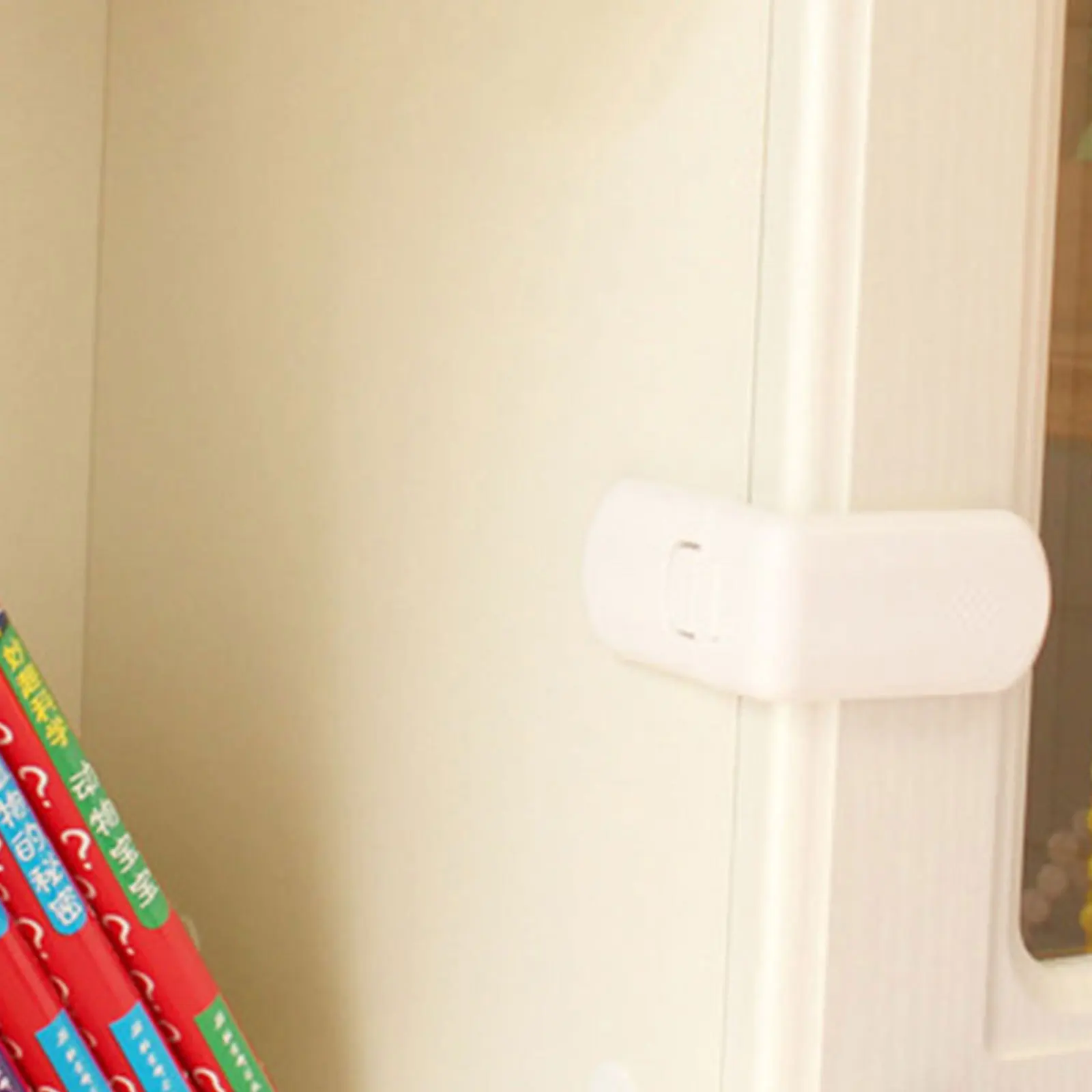 

10Pcs Safety Cabinet Corner Locks White Baby Proofing Sticky Child Safety Latches Strong Adhesive Baby Proof Locks