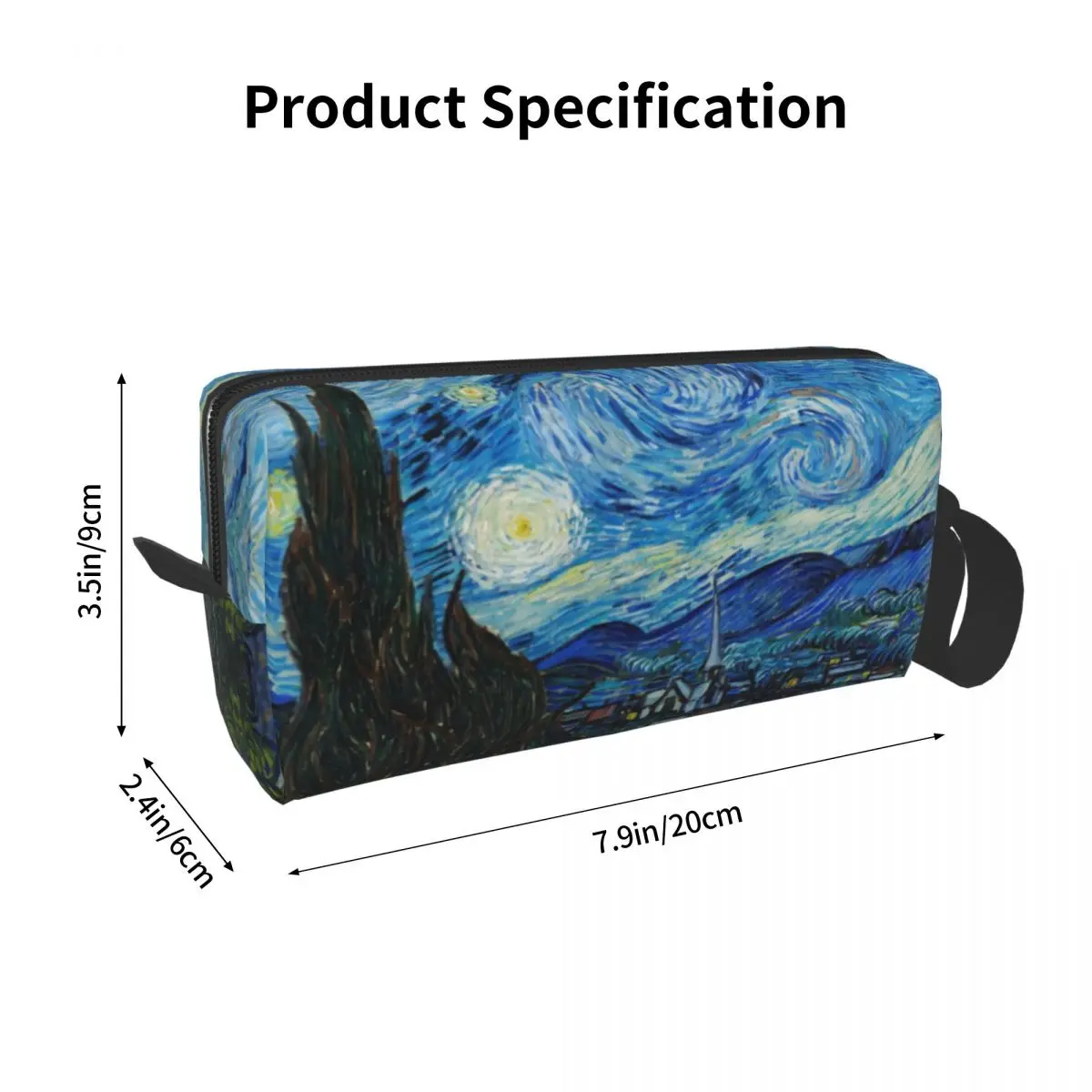 Vincent Van Gogh Starry Night Travel Cosmetic Bag Women Oil Painting Art Toiletry Makeup Organizer Lady Beauty Storage Dopp Kit