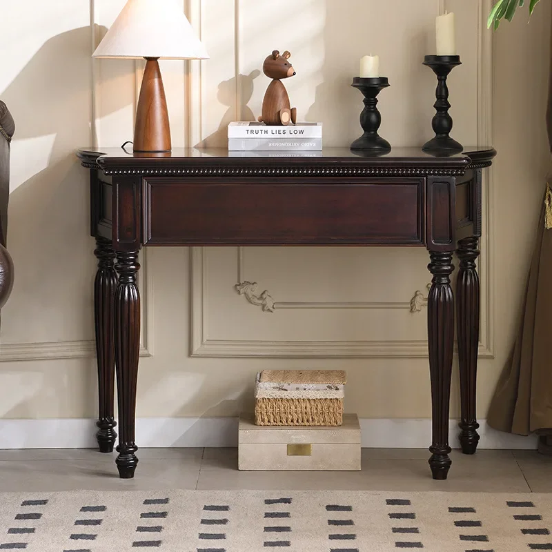 American porch table solid wood wall locker living room