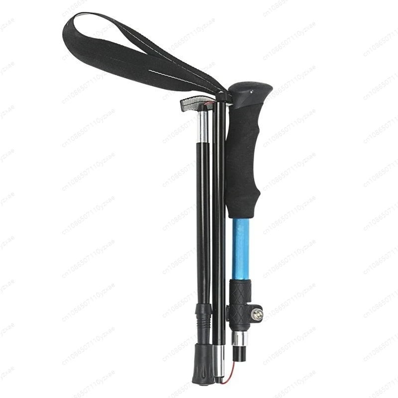 

5-Section Ultra Compact Folding Trekking Poles, External Lock & Aircraft Aluminum, Shortest 35cm for Backpacking/Travel