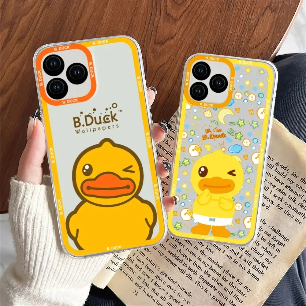 Cartoon-B-B. Ducks Phone Case Phone Case For Samsung A 73 72 71 70 53 52 51 32 Transparent Shell