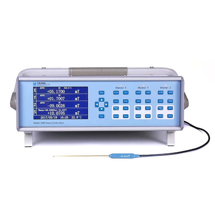 CH-3600 AC/DC Intelligent Digital Three Dimensional Gauss Meter