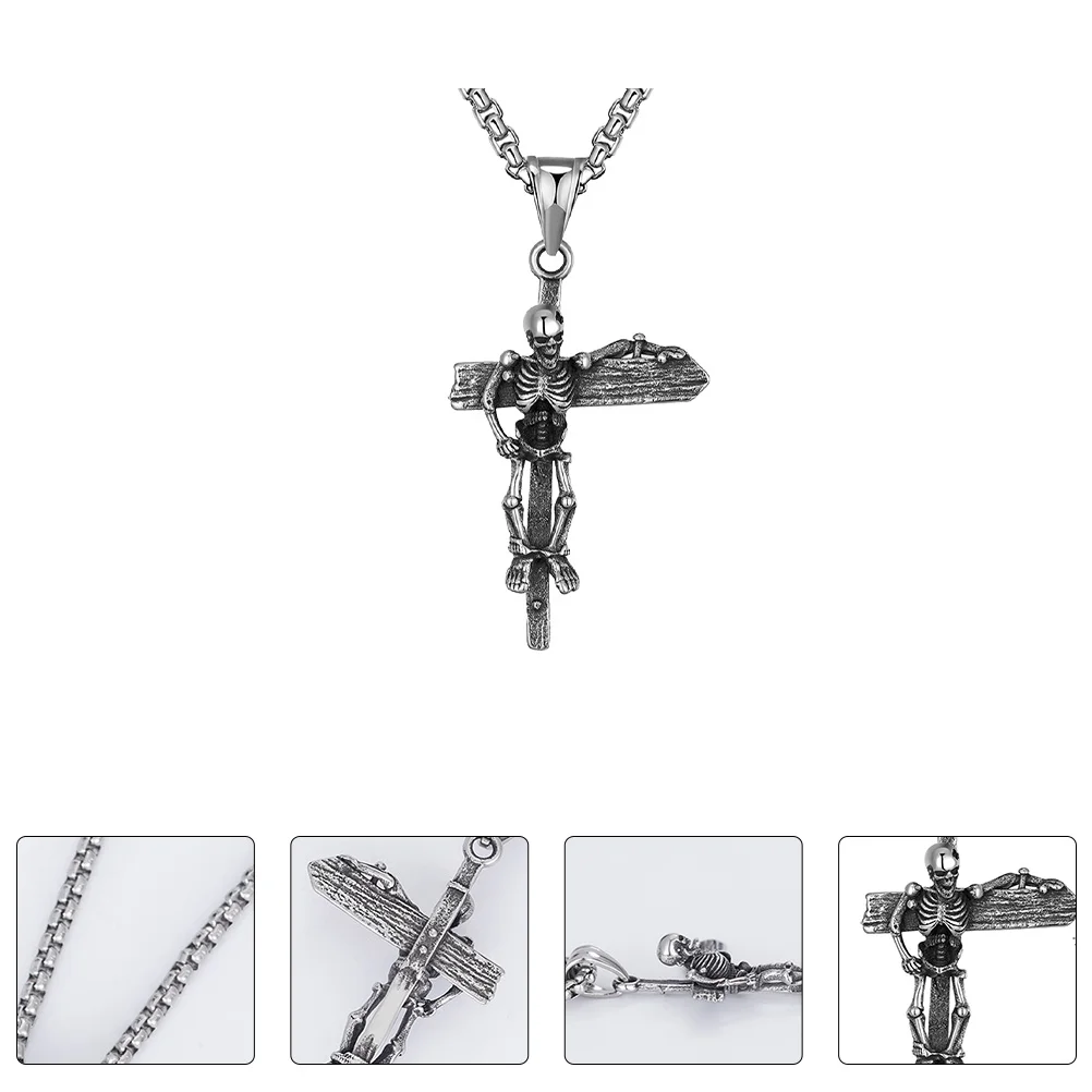 

316 Stainless Steel Men Pendant Retro Skull Male Accessory Stylish Jewelry Daily Wear Gifts