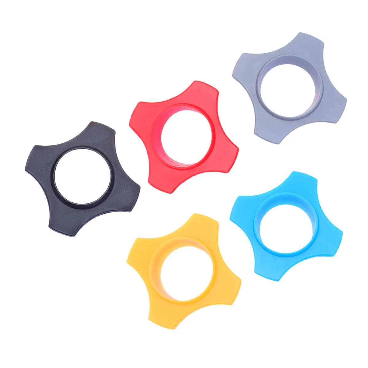 5Pcs Skidproof Silicone Microphone Rings Hexagonal Bumper Protector for Normal Sized Handheld Mics Stage Performance Conference