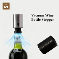 Xiaomi Circle Joy Vacuum Wine Bottle Stopper Sealed Storage Vacuum Memory Wine Stopper Bar Tools Stainless Steel Preservation