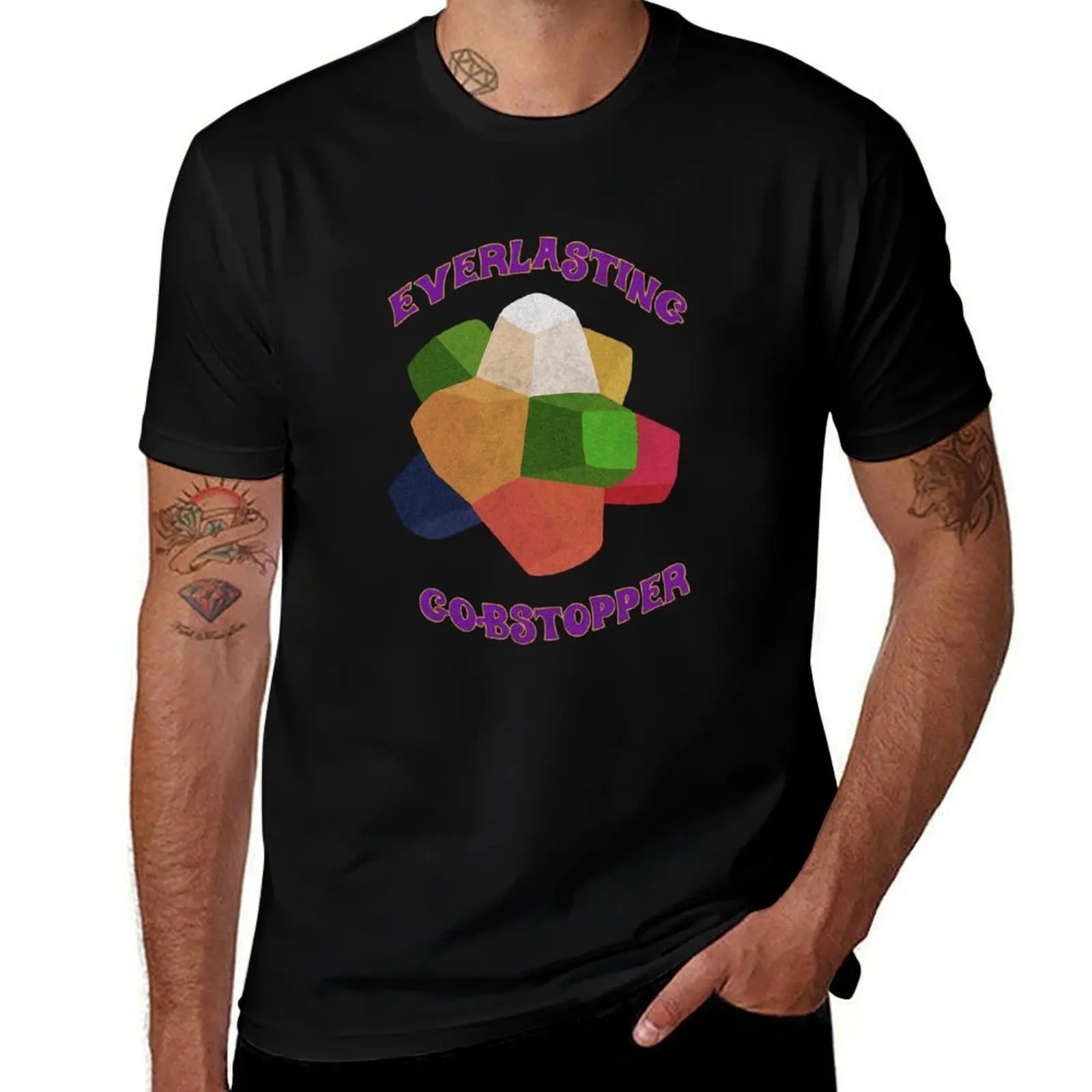 Vintage Everlasting Gobstopper T-Shirt Casual Simple Design Short Sleeve Shirt T-Shirt