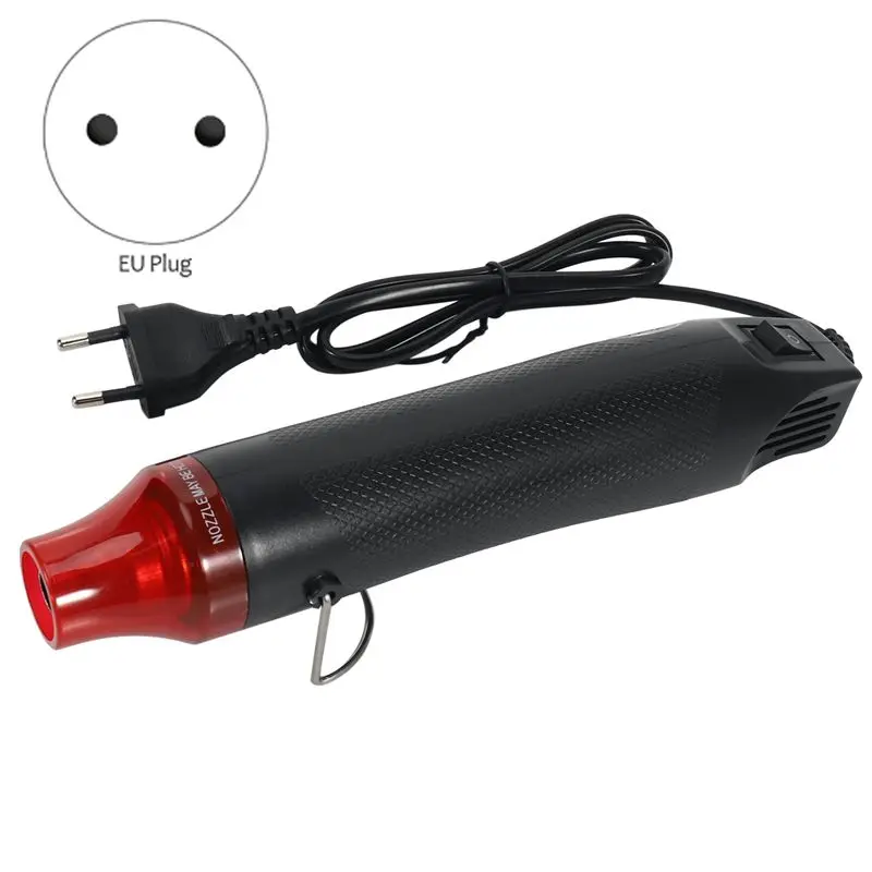 LICE-3X EU Plug 220V 300W DIY Mini Hot Air Heat Gun Tool For Wrapping Shrink Tubing Drying