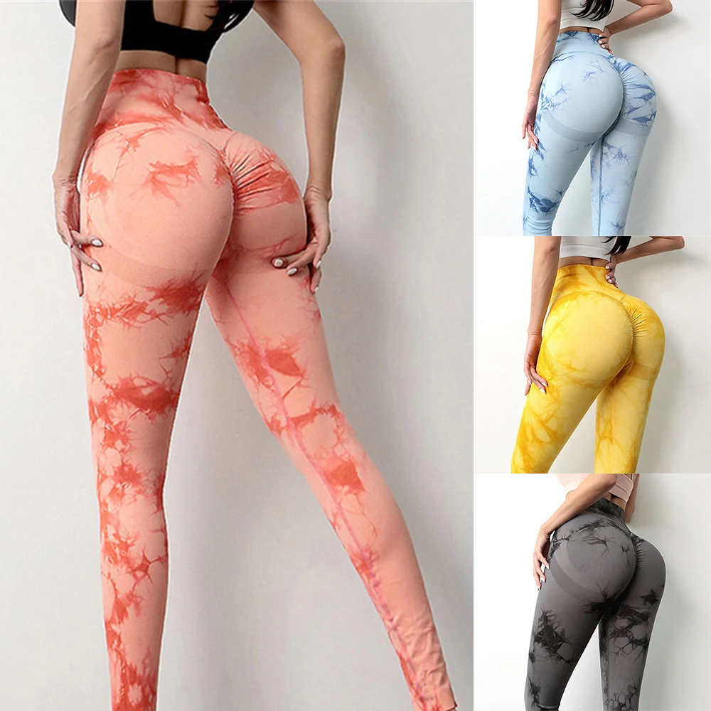 

Women's Creative Tie-Dye Yoga Pants with Tight High Waist Hip Raise Design for Wife Daughter Mother Friend