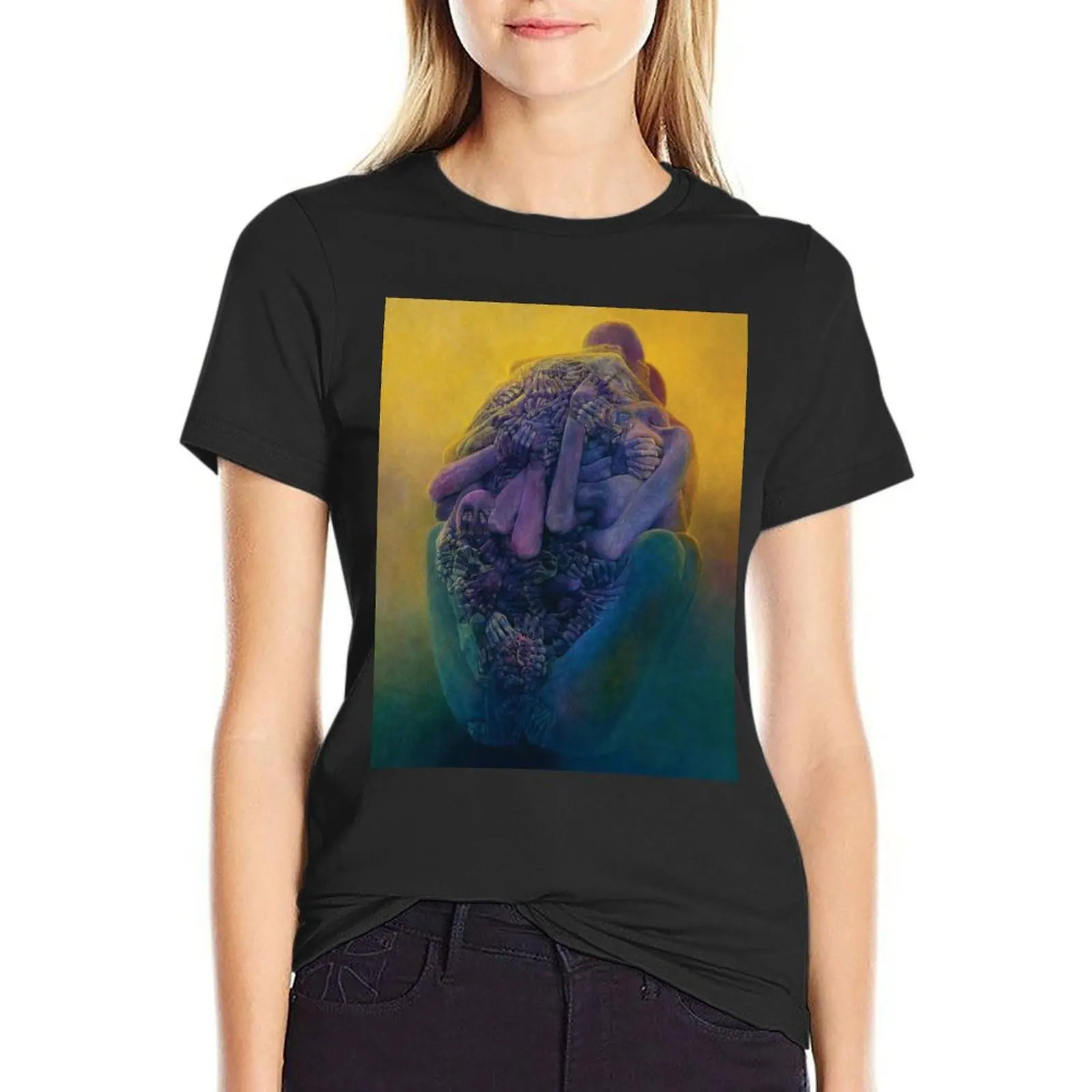 zdzislaw beksinski T-Shirt sublime customs summer clothes Woman clothing