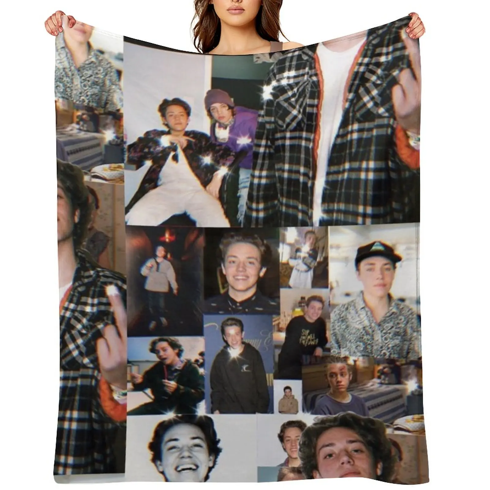 

ethan cutkosky Throw Blanket Hairys Plaid Sleeping Bag Beach Blankets