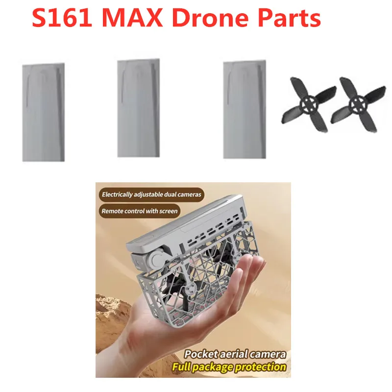 

S161 MAX RC Drone Spare Parts S161MAX Drone 7.4V 1200Mah Battery/propeller S161 MAX Drone Battery S161MAX Dron Battery Toy