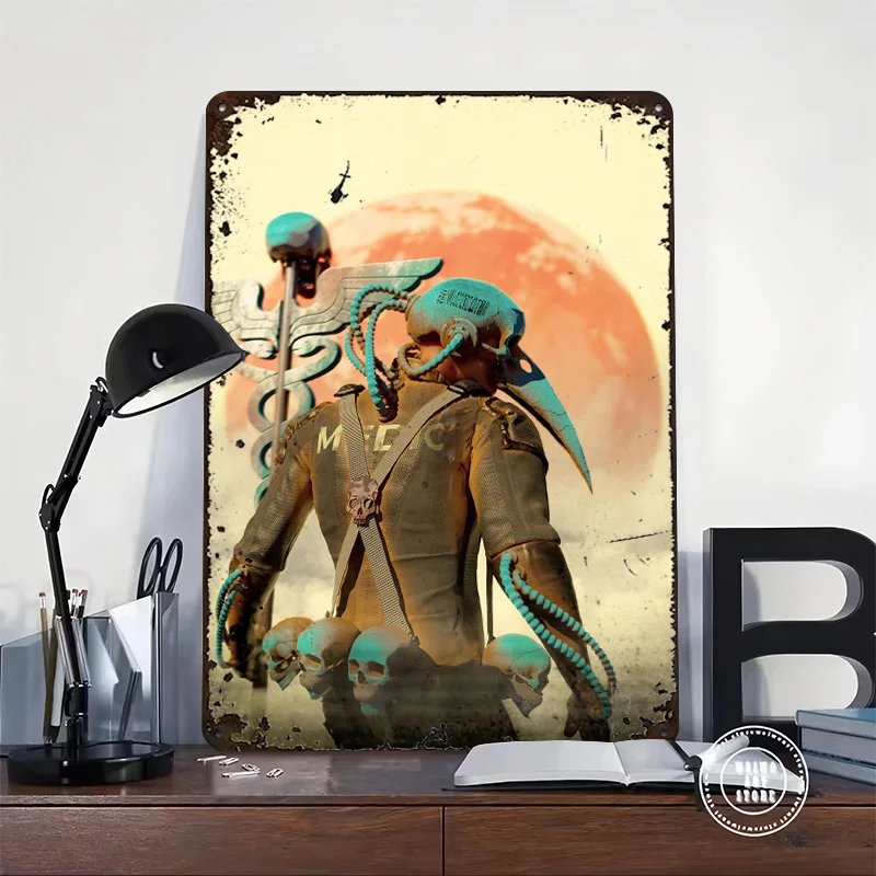 No Cure Poster Retro 3D Printed Metal Signs Customized Wall Hanging Gift for Vintage Decor Room Article Decoration Gaming House