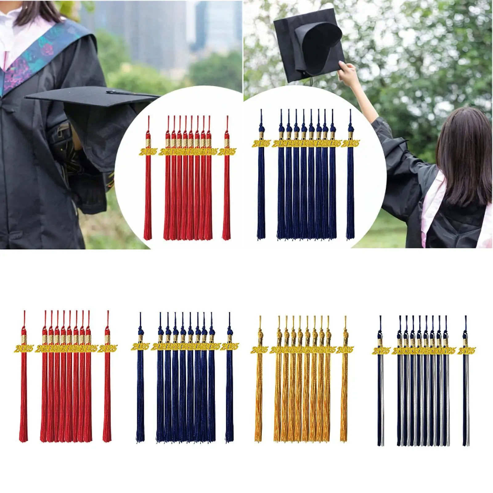 

10Pcs Graduation Tassels 2025 Grad Decor Souvenir Graduation Cap Tassels
