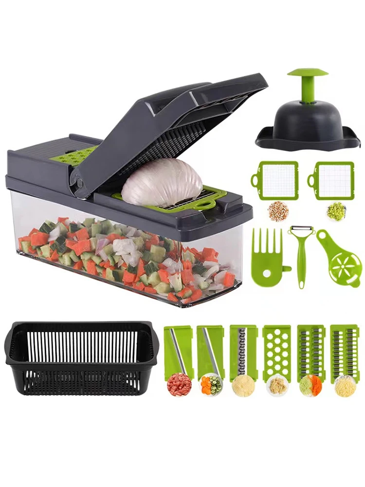 

Multi-Purpose Vegetable And Fruit Slicer Cutter Shredder Fruit Peeler Potato Cheese Drain Grater Chopper Pratical Kitchen Tools