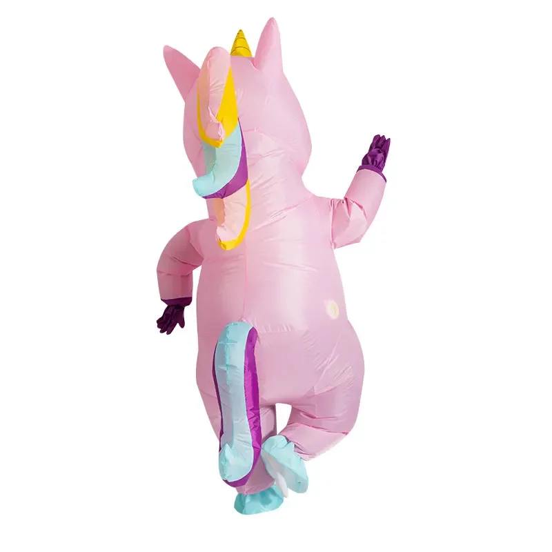 Adult Pink Full Body Unicorn Inflatable Anime Cosplay Costume