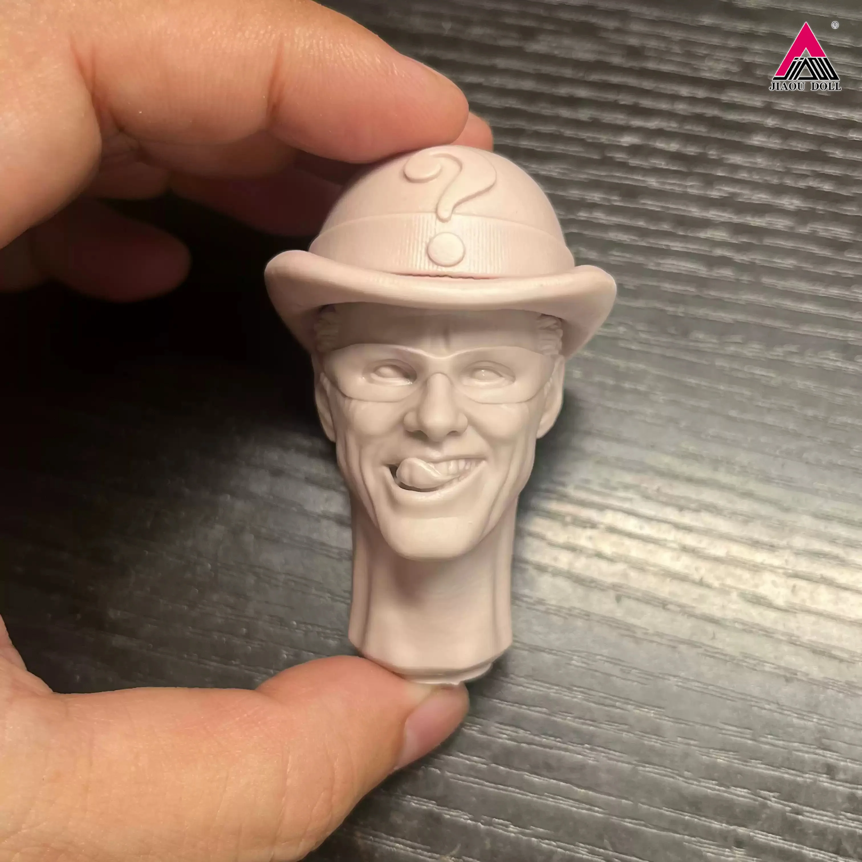 In Stock Unpainted 1/6 Head Sculpt Crazy Man Carving Model Fit 12'' Male Soldier Action Figure Body Dolls