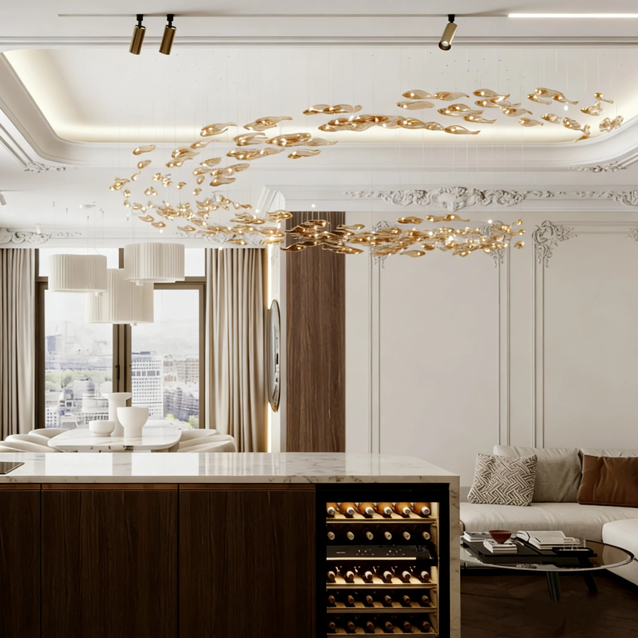 

Индивидуальная стеклянная люстра, декоративная лампа для вестибюля отеля, банкетного зала, ресторана, виллы