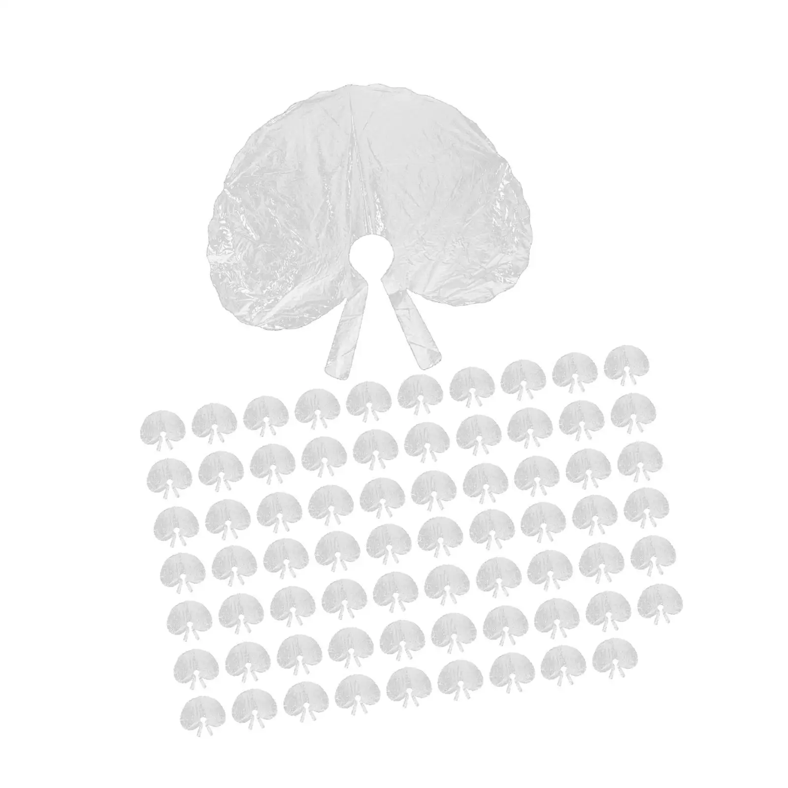 

70x одноразовая накидка для парикмахерской, водонепроницаемое платье, прозрачная стрижка волос, легкие короткие парикмахерские накидки, шаль для окрашивания волос