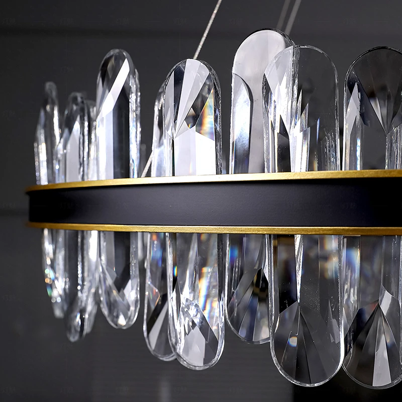 Lampade a sospensione per decorazioni domestiche, lampadario di cristallo di lusso per soggiorno, lampada a sospensione per sala da pranzo, plafoniera, illuminazione per interni