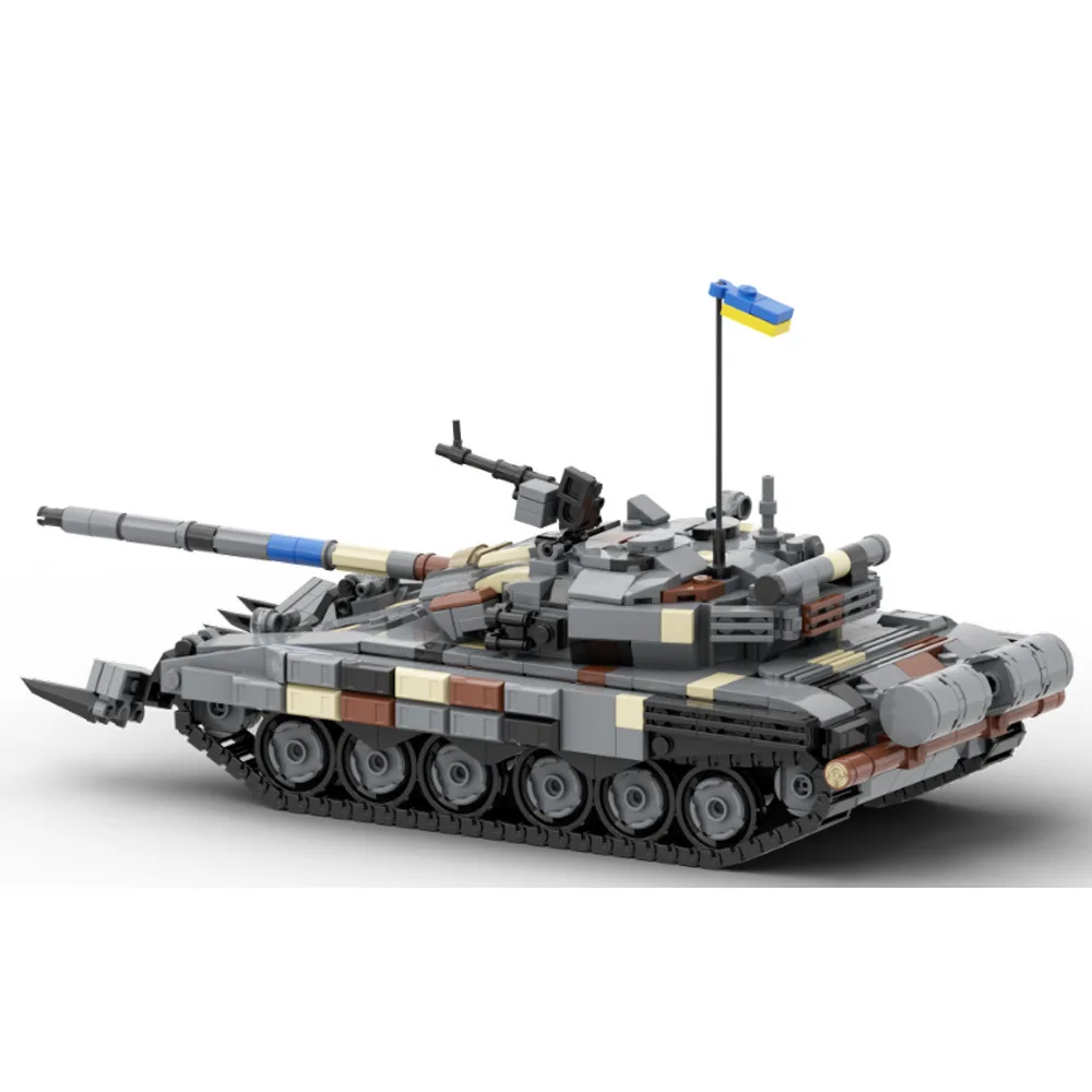 Segunda guerra mundial série militar T-72 tanque pesado bloco de construção MOC-157653 tanque decoração montagem dominó tipo modelo puzzle brinquedos