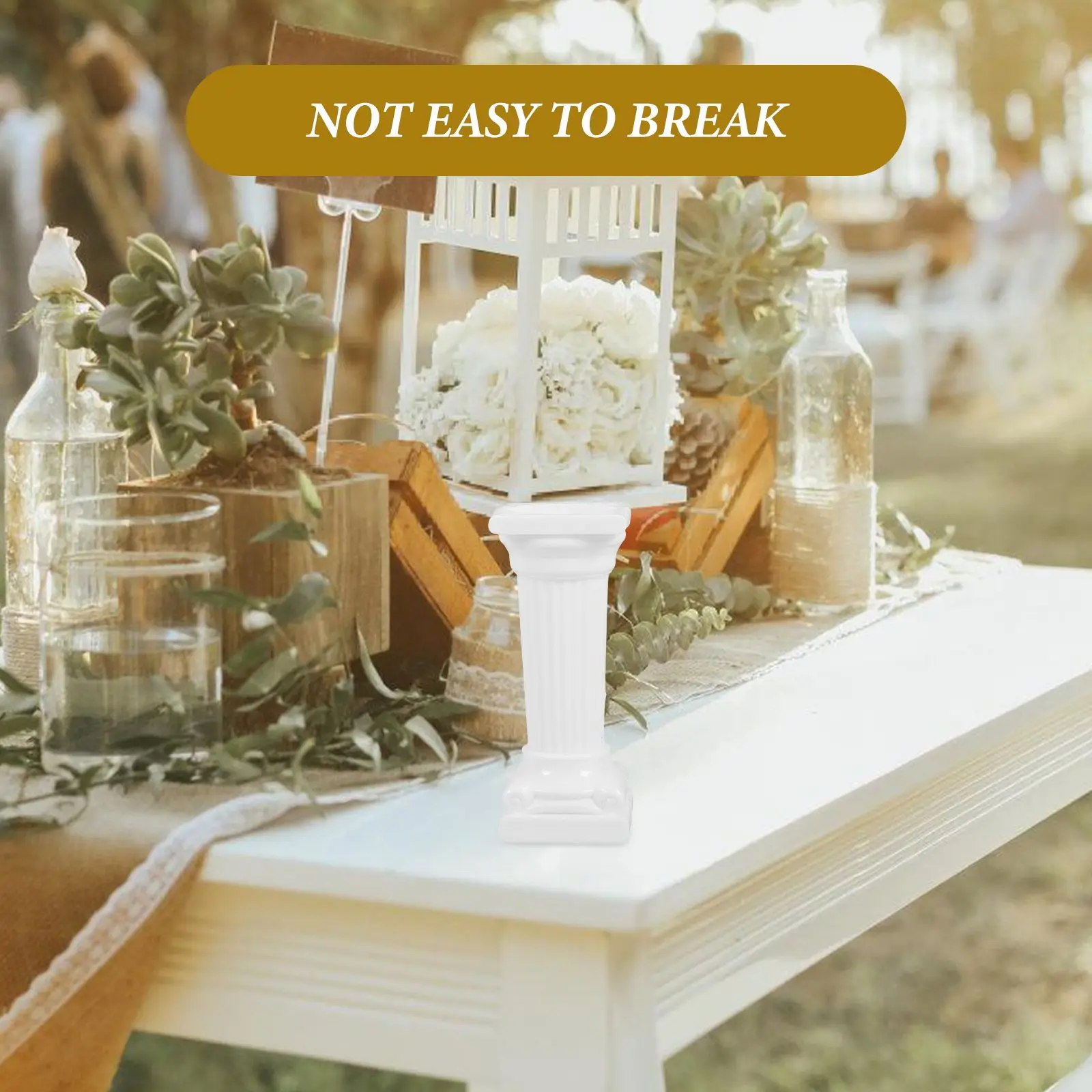 12 Pcs Roman Column Decoration Miniature Pillar Statue Wedding Photo Prop Greek Columns Desk Ornament Home Craft Building Model