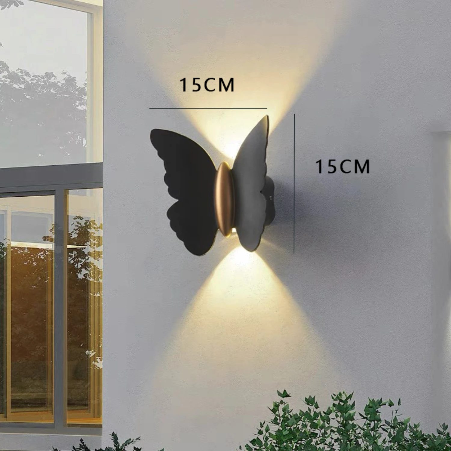 Kreatywna metalowa kinkiet zewnętrzny LED - nowoczesny nordycki minimalistyczny design do sypialni, schodów, dekoracji korytarza