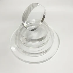 20mm Thick Ultra Polished Acrylic Cake Spacer Hidden Cake Separator for Wedding Valentine's Day Cakes Decoration