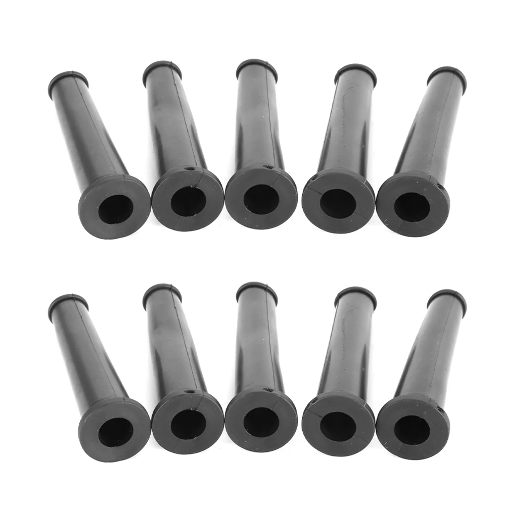 10Pcs 9mm Black Rubber Wire Protector Cable Sleeve Boot Cover For Angle Grinder Electic Drill Cable Wire Protection Cable Sleeve