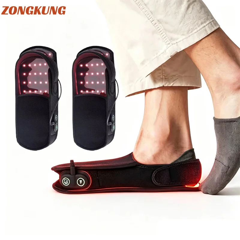 180LEDs Red Light Therapy for Feet 660nm & 850nm Infrared Light Therapy Shoes Wraps Toes & Ankle Led Near Infrared Light Boots
