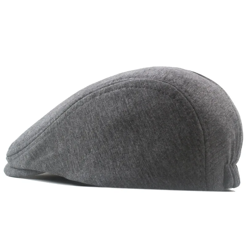 2023 the spring polyester Newsboy Newsboy beret hat casual beret men\'s beret into front hats Solid color hats the Gorras painter