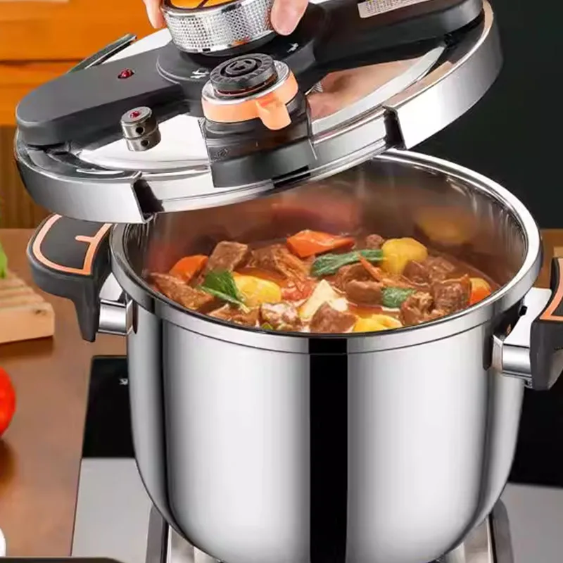 304 Stainless Steel Thickened Explosion-proof Pressure Cooker 4/5/6/8L Large Capacity Induction Cooker Gas Stove Is Suitable For