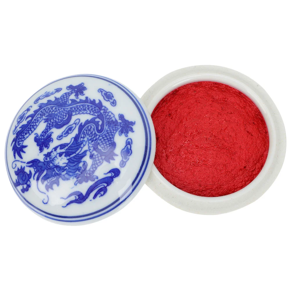 Calligraphy Ink Red Seal Pads Portable Painting Paste Chinese Style Artwork Inkpad Drawing