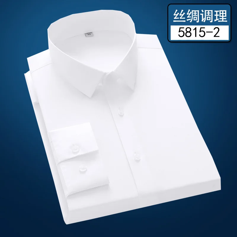 Mens Shirts Long Sleeve Dress Shirts Micro Stretch Casual Soft No-iron Anti-Wrinkle Easy Care Men Shirt Long Sleeve Slim Fit