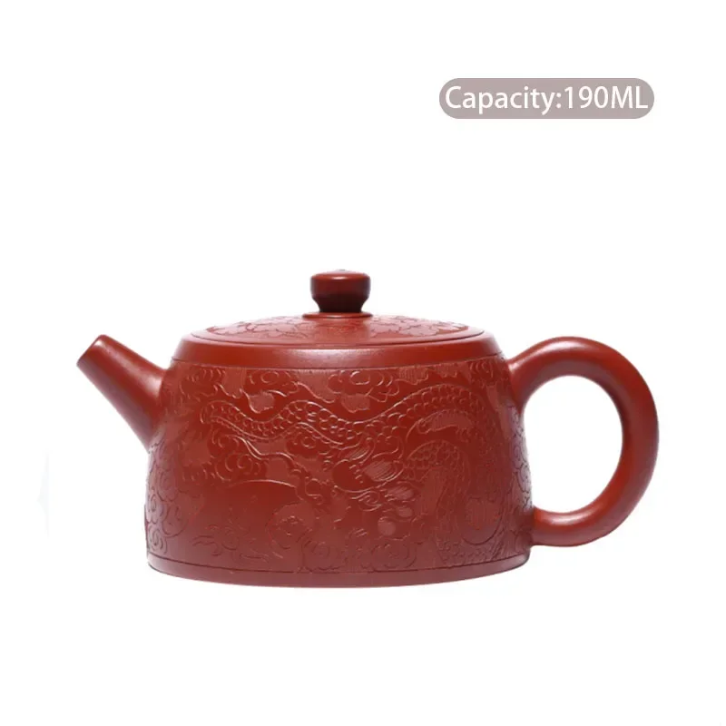 190ml Famous Yixing Purple Clay Teapots Raw Ore Dahongpao Tea Pot Tea Ceremony Supplies Zisha Filter Teaware Customized Gifts