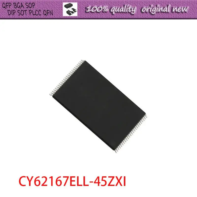 

NEW 2PCS/LOT CY62167ELL-45ZXI CY62167ELL-45 TSOP-48