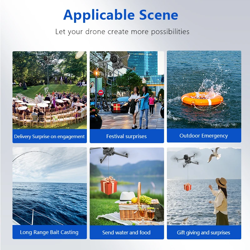 Upgrade Airdrop System 12KM for DJI Air 3S Drone Accessories Thrower Payload Dropper Transport Device For DJI Air 3 Drone