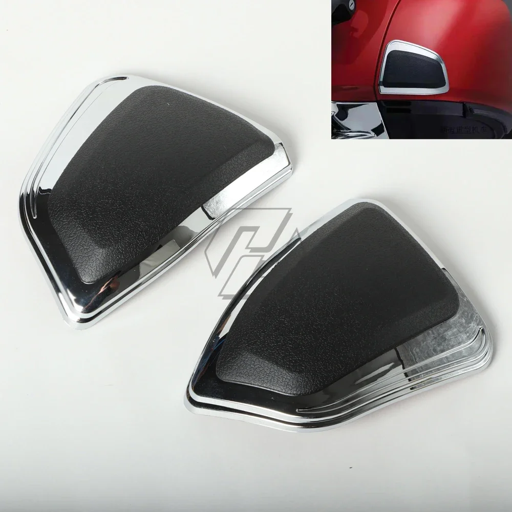 

2x Chrome Motorcycle saddle bag protector trim cover case for HONDA Goldwing 1800 GL1800 F6B 2012-2017