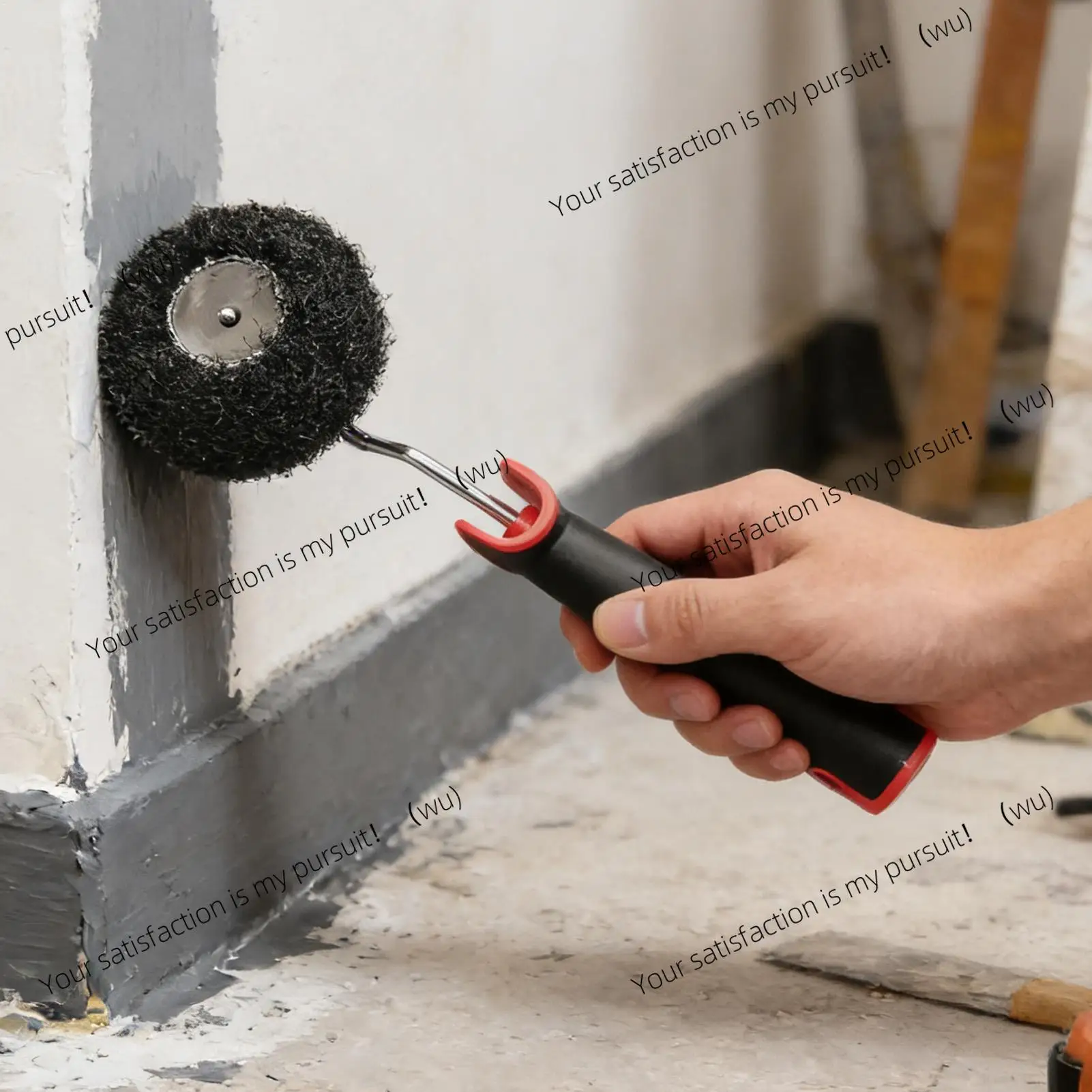 For Baseboard Ceiling Corner Trimming Pumpkin Shaped Roller Brush Corner Edge Paint Brush Putty Roller Walls Painting Applicator