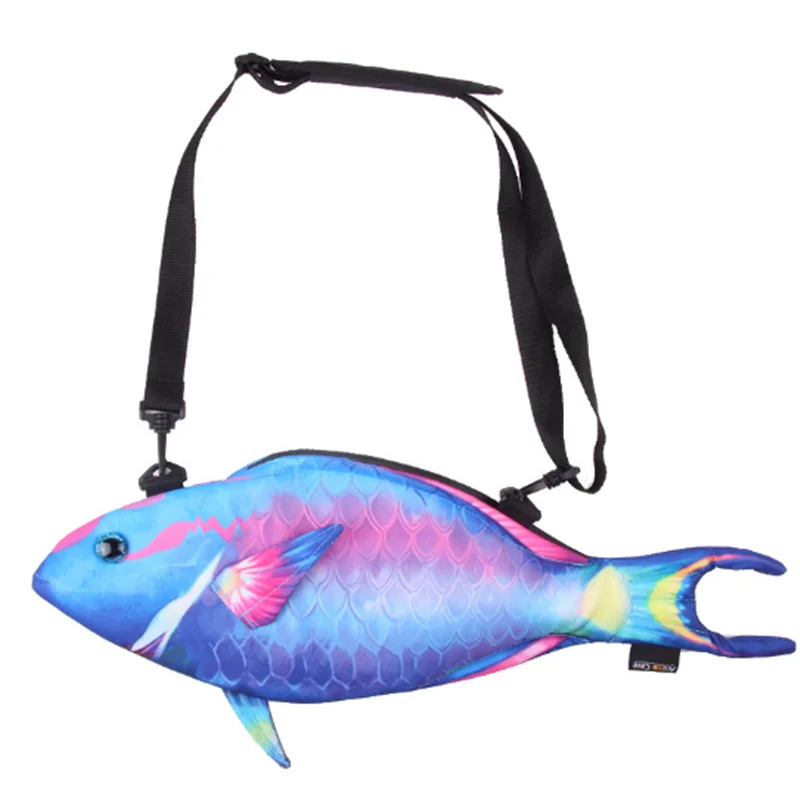 3D Fish Shaped Purses and Handbags for Women Hip Hop Shoulder Mesenger Bag Designer Women Fashion Small Crossbody Bag Cosplay