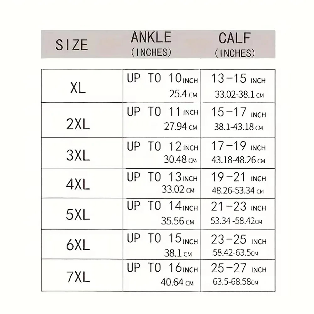 1 Pair of Plus Size Zipper Compression Socks 15-20Mmhg Men'S And Women'S High Top Support Socks for Long-Term Standing