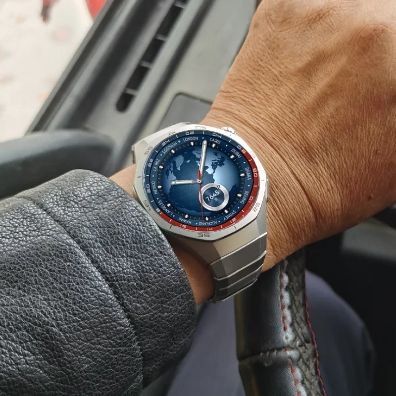 No Gaps Luxury Titanium Alloy Strap For Huawei Watch GT 5 Pro Metal Bracelet For Huawei Watch GT 5 Pro Business Band Correa