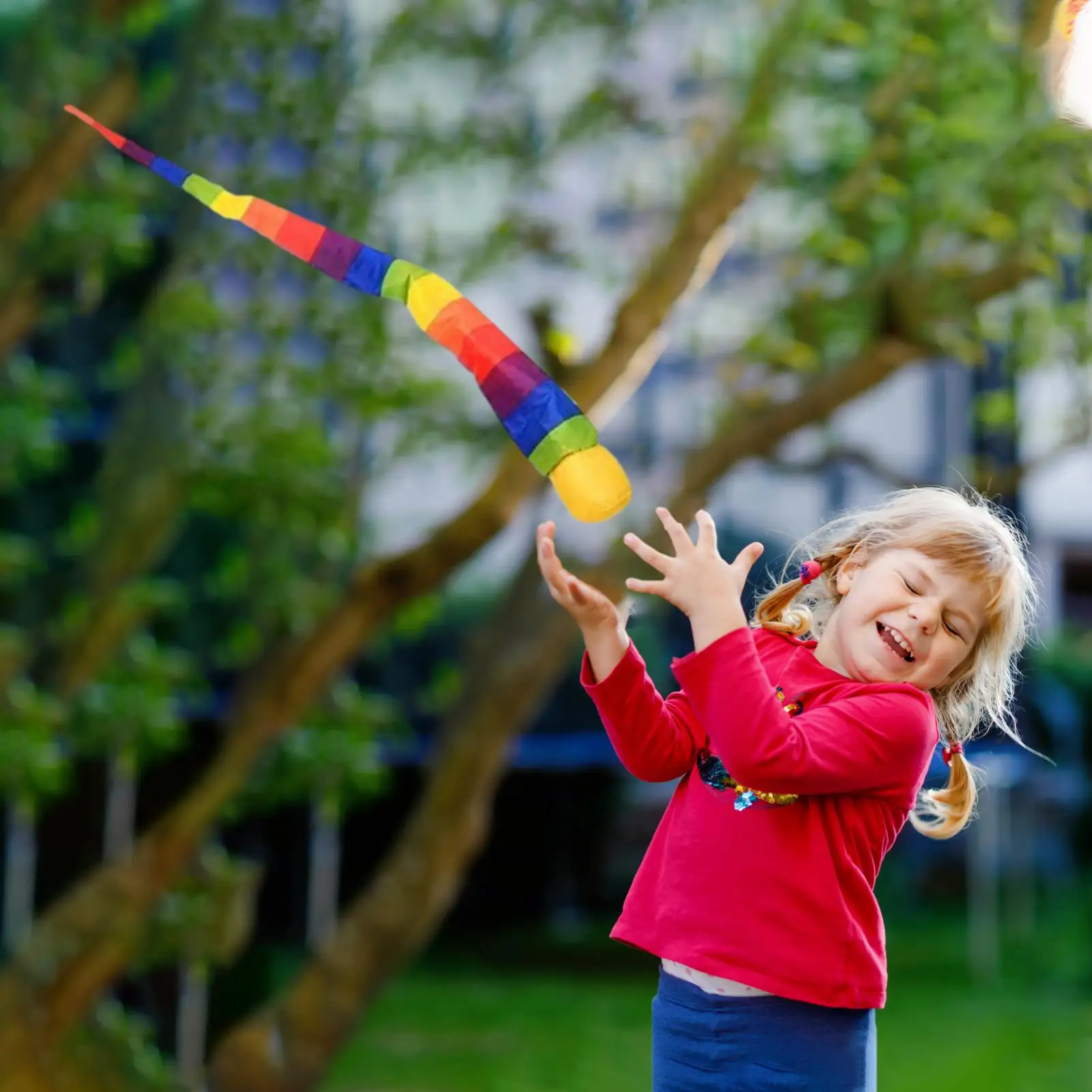 قوس قزح الذيل الكرة صديقة للبيئة النسيج الرمل النيزك الكرة آمنة الصيد الذيل لينة الكرة رياض الأطفال مدرسة التدريب الحسي لعبة طفل