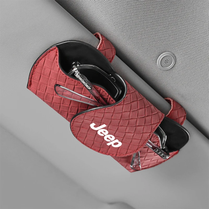 مشبك نظارات داخلية للسيارة ، واقي شمس ، حامل نظارات شمسية لسيارة جيب جراند شيروكي ، رانجلر جاك ، المصارع ، البوصلة ، المتمرد ، باتريو