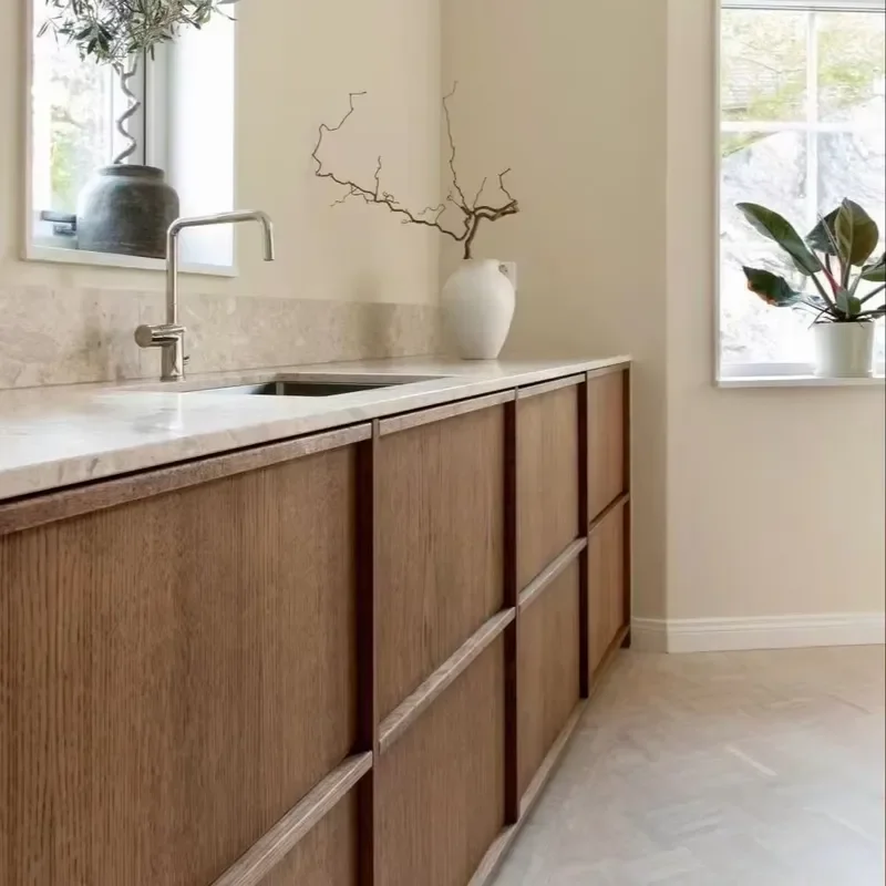 Custom Modern Modular Cabinet Solid Wood Shell Waterproof Storage Unit Contemporary Design Home Furniture