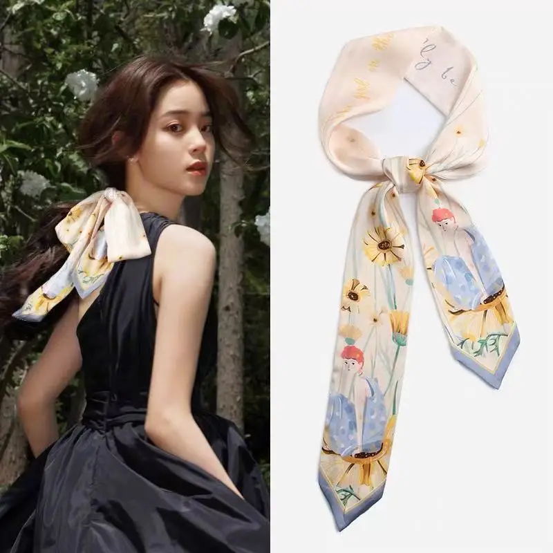 

Hairband Scarf Narrow Strip For Hair Styling, Bag Tying, and Braiding Elegant and Versatile Ribbon for Women