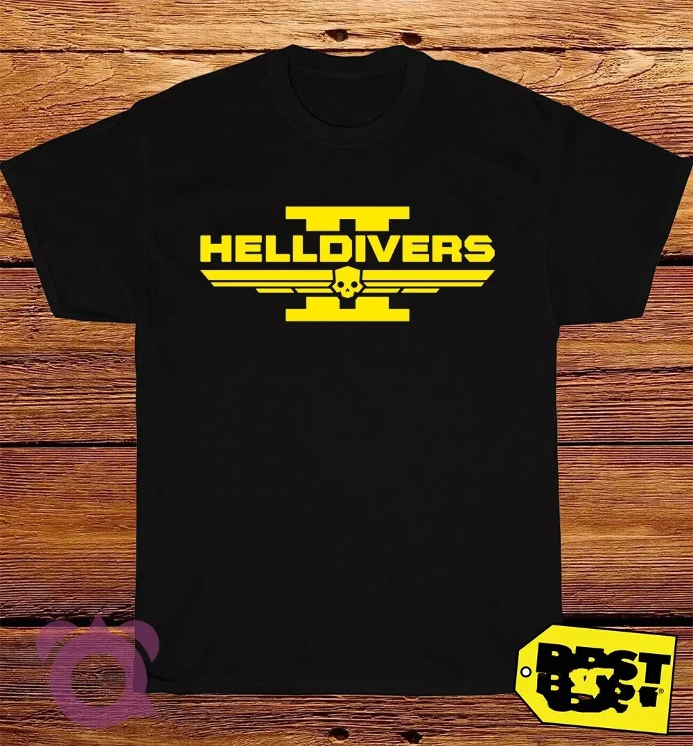 

2025 Summer New Shirt Helldovers 2 American Funny T-shirt Printed Cotton Round Neck Loose Casual Fashion Trendy Top
