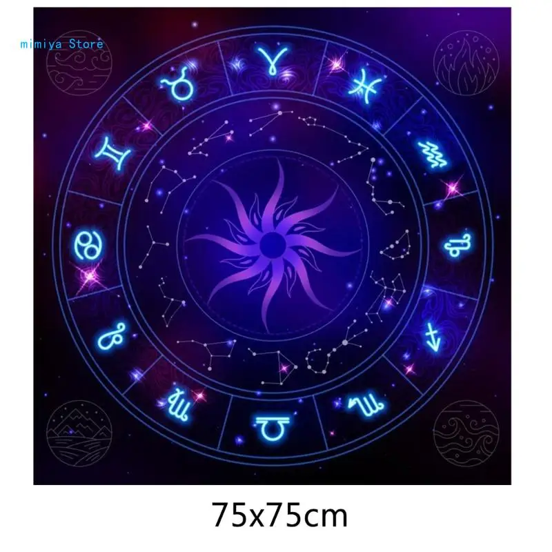 50x50/60x60/75x75cm Tarot Tablecloth Mat Divinations Board Game Oracles Card Pad