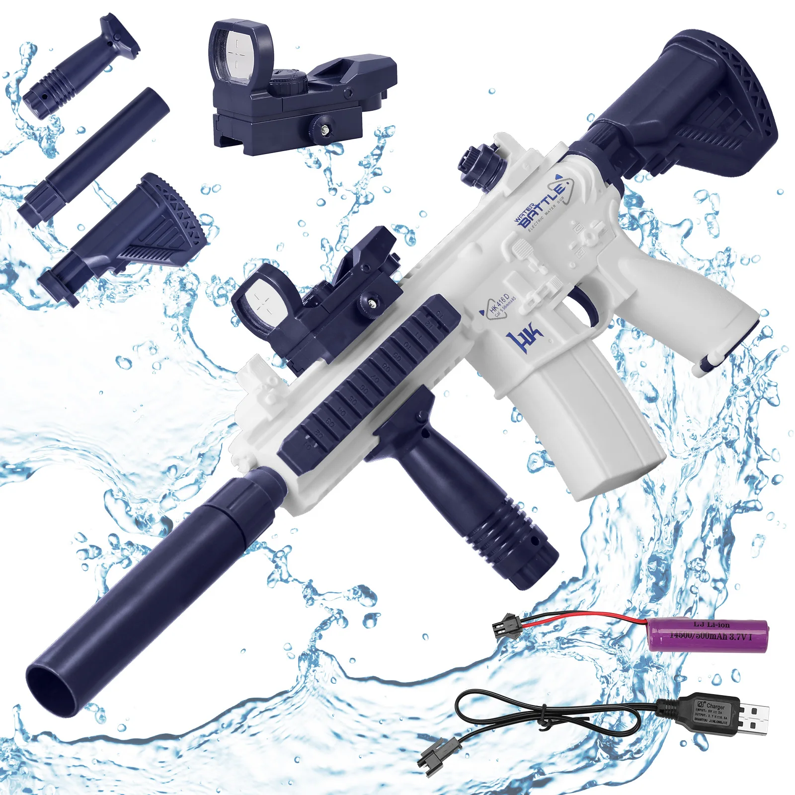 Kinder m416 Auto elektrische Wasser pistole Wasser Kampf Feuer Pistole Spielzeug Sommer Outdoor Strand Schieß spiel Kinderspiel zeug Jungen Geschenke
