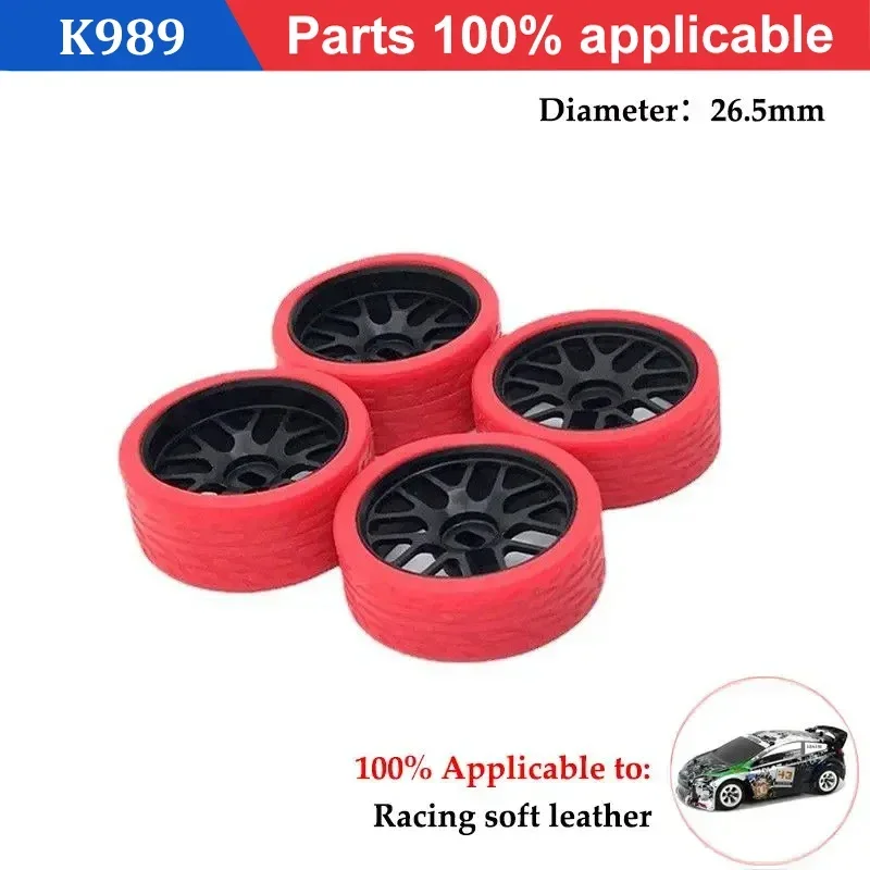 for Wltoys K969 K979 K989 P929 284131  1/28 Upgrade Parts Replacement Off-Road Accessories Durable RC Car Rims Tires and Wheels